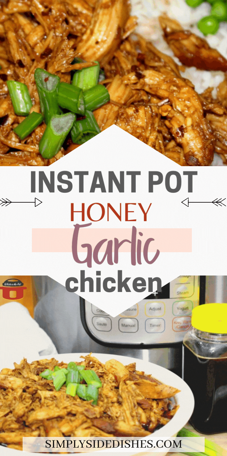 The Instant Pot Honey Garlic Chicken Recipe is something we all should try. It's made with just a few ingredients and it tastes so good! This recipe sounds super simple and worth trying-just a few ingredients, some chicken and let the pot do the work for you!