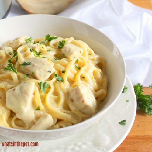 Easy Instant Pot Chicken Alfredo Recipe » What's in the Pot