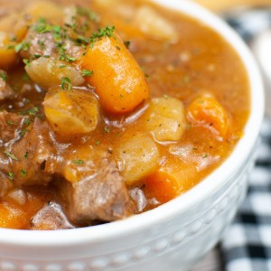homemade beef stew made in instant pot