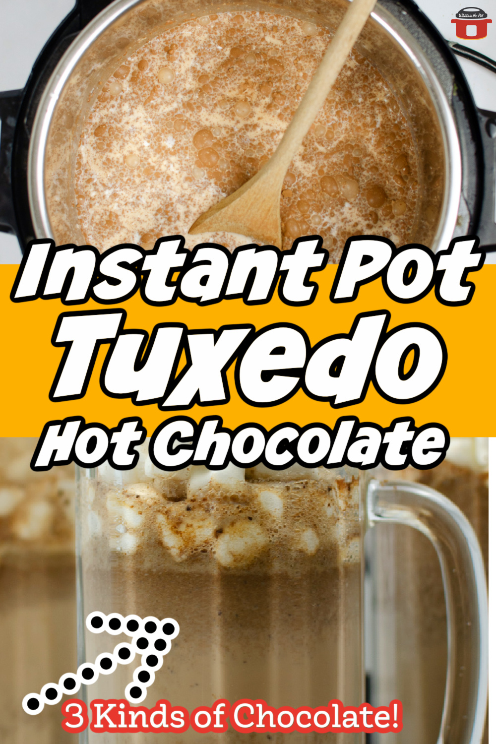 When you’re looking for a cozy way to boost your mood with something sweet and comforting, consider making this delicious Instant Pot Starbucks Tuxedo Hot Chocolate Recipe. This easy-to-make hot chocolate recipe is made with homemade whipped cream that adds creamy flavor and texture to the decadent blend of semi-sweet and white chocolates in each cup. Perfect for chilly winter days or fun weekend sippers, this tasty treat will quickly become a favorite go-to warming beverage!