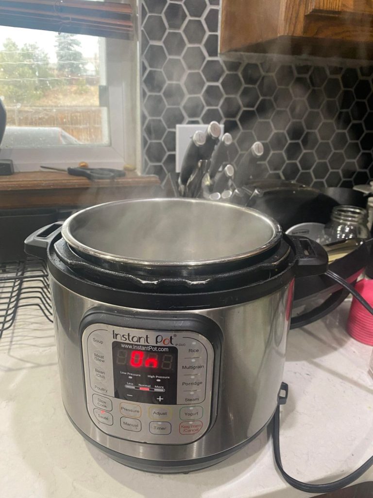 instant pot with steam