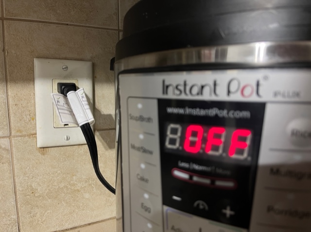 plugged in instant pot