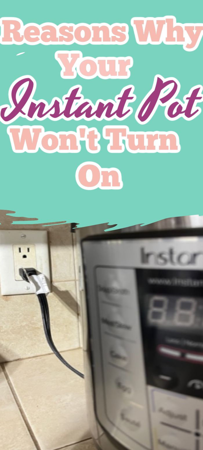 instant pot will not turn on