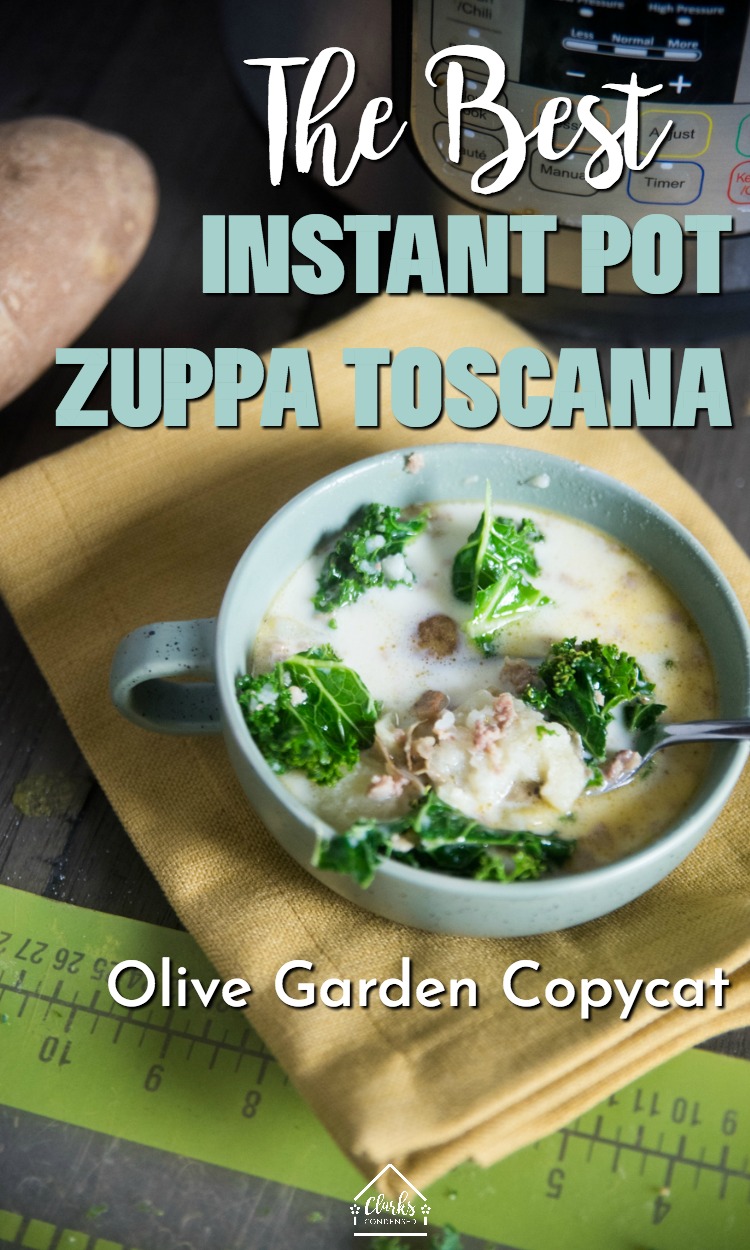Looking for an easy and delicious soup recipe? Look no further than this Instant Pot Zuppa Toscana – Olive Garden Copy Cat. With only a few simple ingredients, you can have a hearty and comforting soup on the table in no time. Plus, the Instant Pot makes this soup quick and easy to cook. So give it a try today!