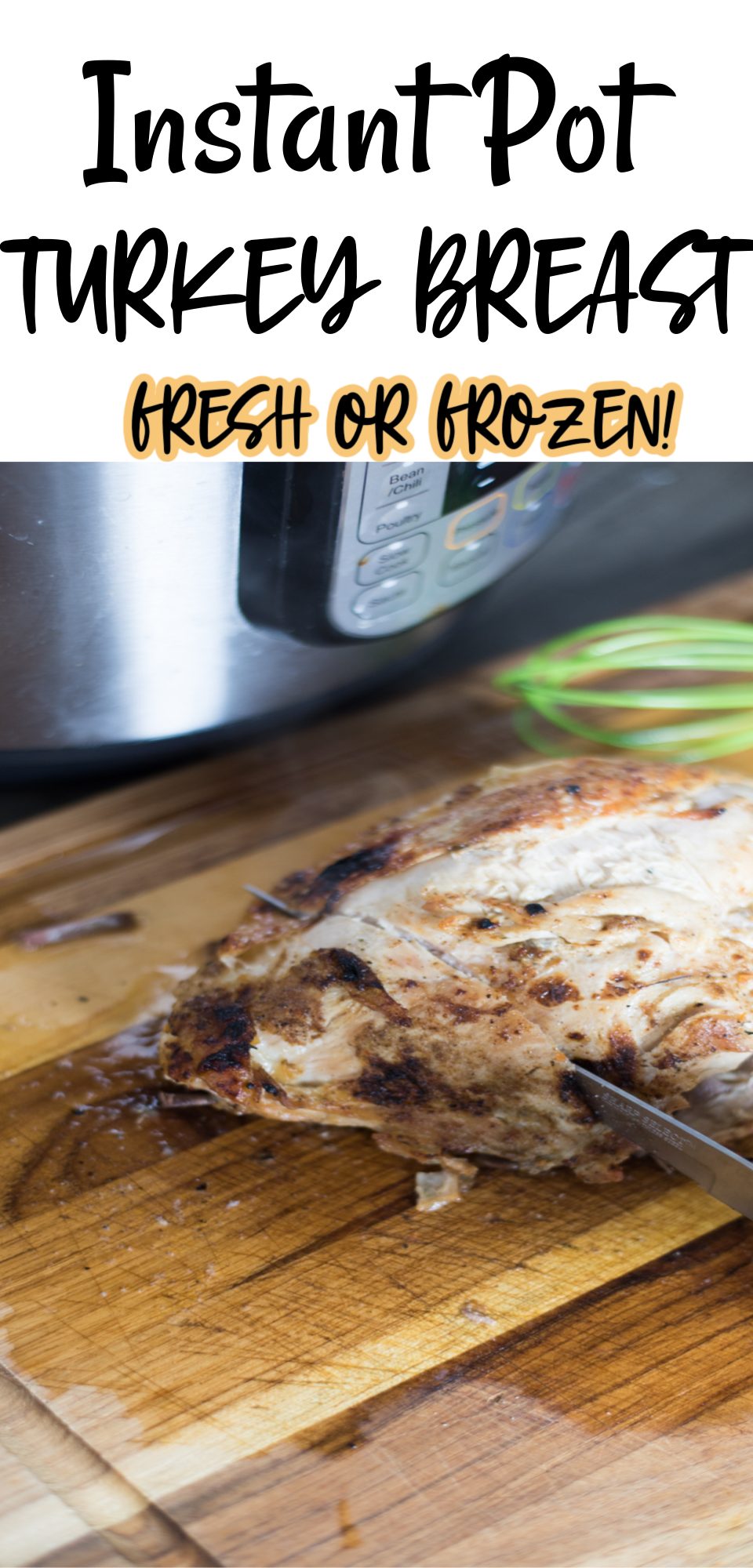 This easy Instant Pot Turkey Breast is the perfect dinner all year long. It includes an easy way to make a gravy to top it with!