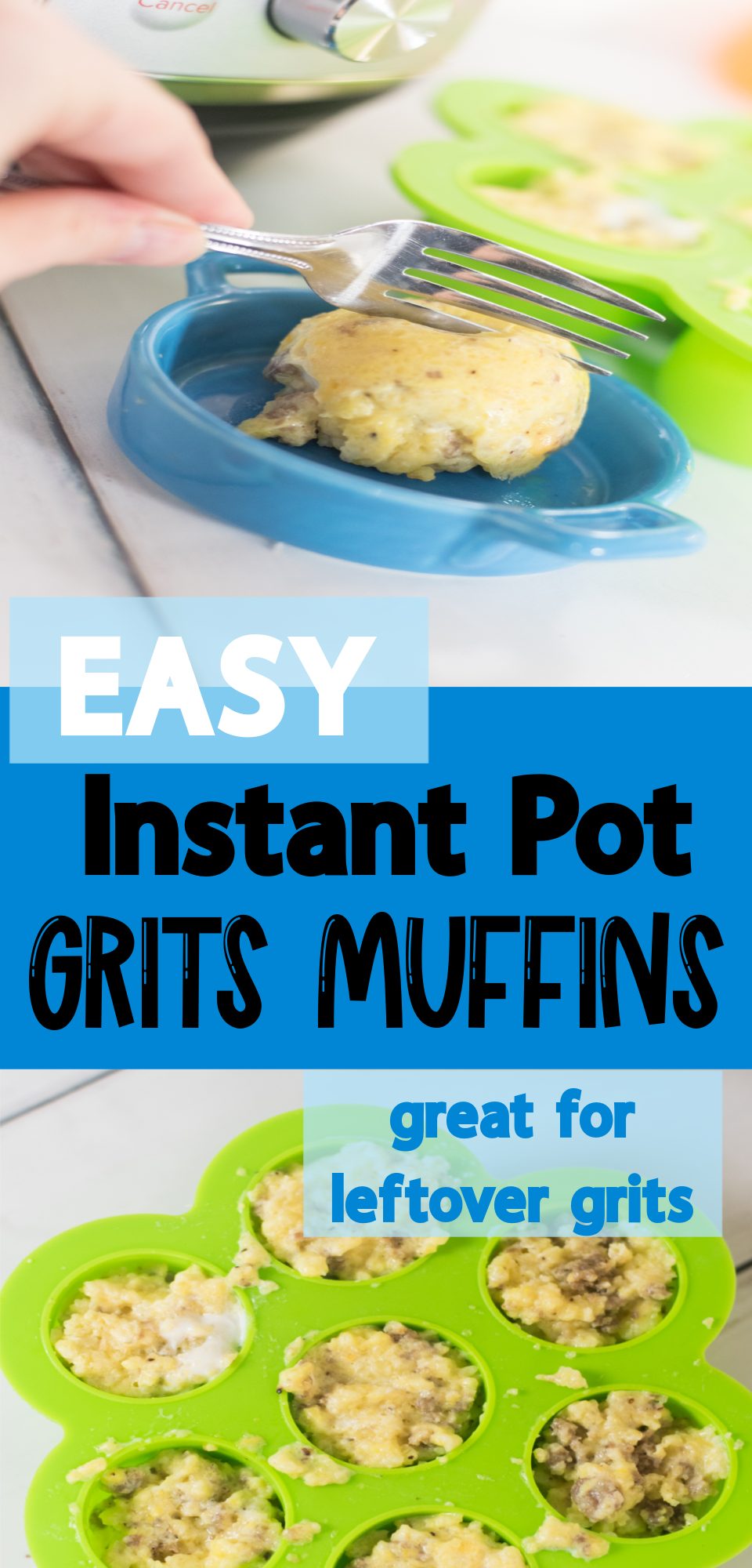 Grits muffins in the Instant Pot are a fun twist on traditional egg bites - you can use leftover grits or make them with a fresh batch. They are packed with flavor from eggs, milk, and sausage, and you can easily adapt them for your own preference and taste.
