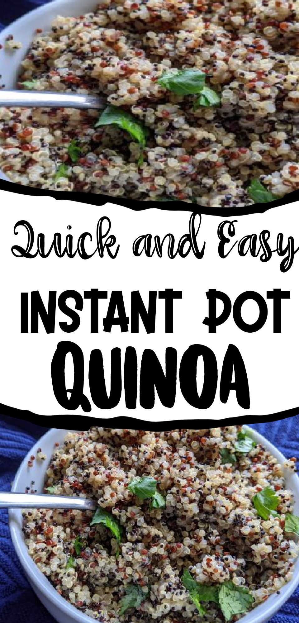 This is a quick and easy Instant Pot Quinoa recipe. Quinoa is a wonderful side dish and substitutes for rice, and it's never been easier than when made in the Instant Pot!