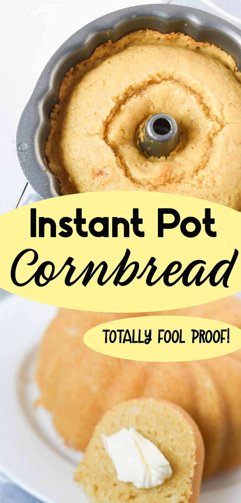 Did you know you can make moist buttermilk cornbread in an Instant Pot? It's the perfect side dish that complements ANY home-cooked meal. You'll love this Instant Pot Cornbread recipe!